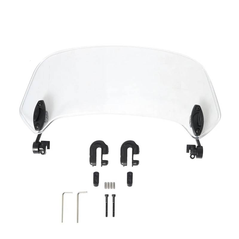 Motorrad Windschutzscheibe Verlängerung Spoiler Windschutz Air Deflektor for VS 600 800 DL650 DL1000 DL250 650 1000 XT(Dark Grey) von SAPIIKEF
