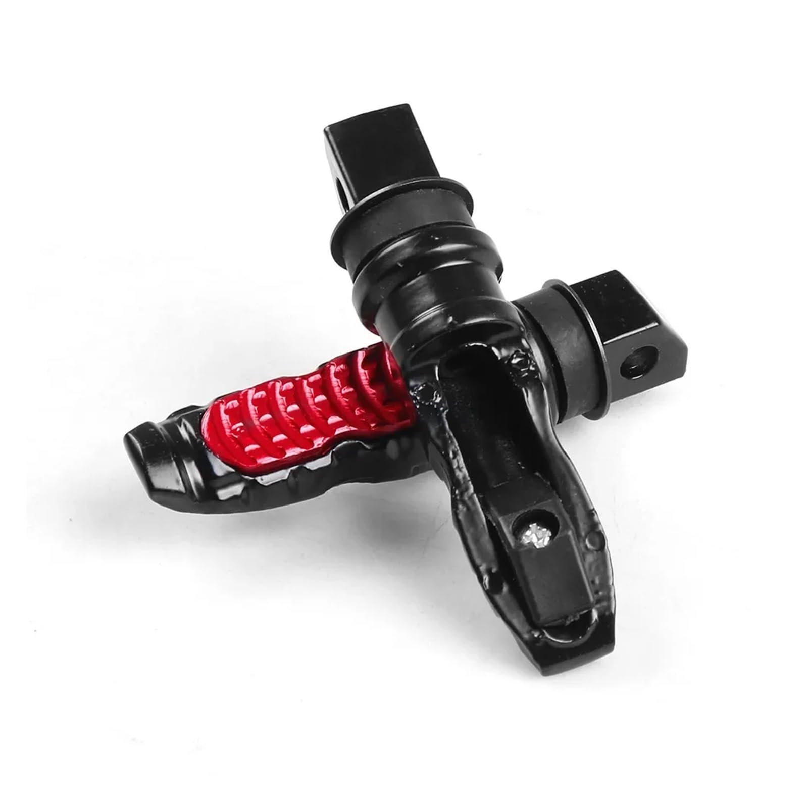 SAPIIKEF Aluminum Motorcycle Rear Passenger Foot Pegs Pedals Footrest Scooter Foot-Peg Motorbike Pedal Modification 2Pcs /Set(Red) von SAPIIKEF