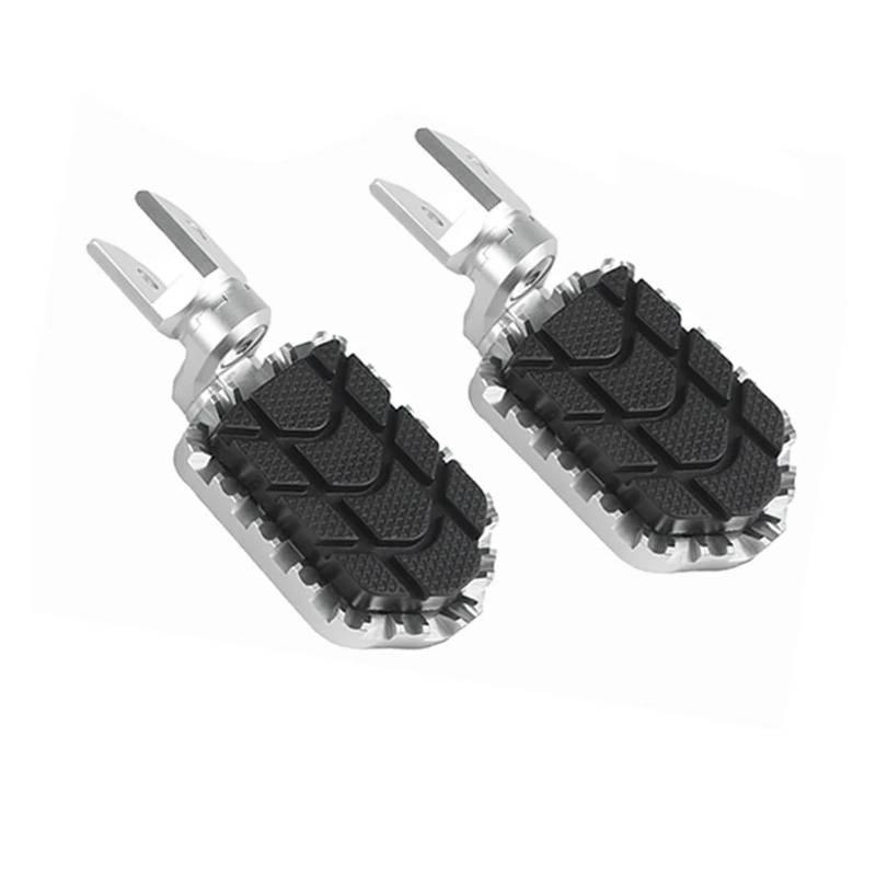 SAPIIKEF F800GS F700GS F650GS Motorcycle FootRest for R1200GS 2004-2012 R1100GS R1150GS FootPegs Aluminum Adjustable Foot Peg Rest(Silver with Cover) von SAPIIKEF