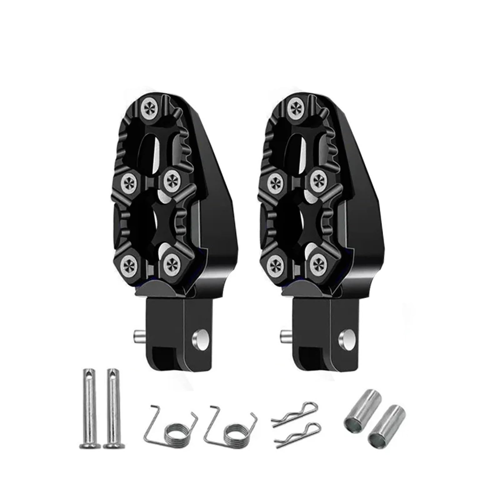 SAPIIKEF Motorcycle Modification Accessories: Aluminum Alloy Foot Pedal, Rear Foot Pedal, Anti Slip Foot Pedal(Black) von SAPIIKEF