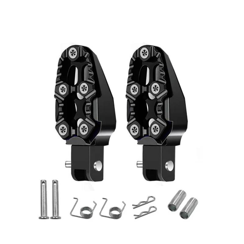 SAPIIKEF Motorcycle Modification Accessories: Aluminum Alloy Foot Pedal, Rear Foot Pedal, Anti Slip Foot Pedal(Black) von SAPIIKEF