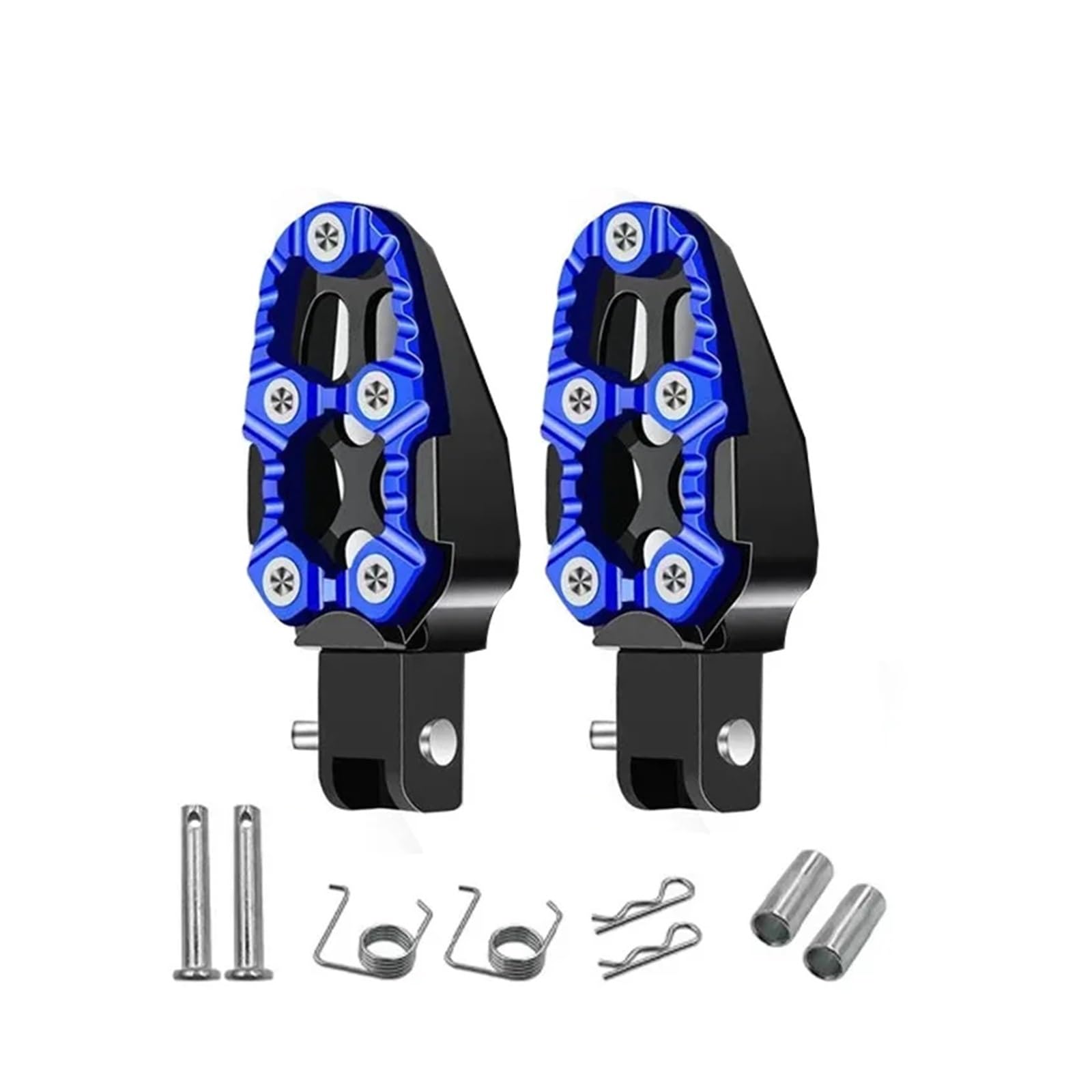 SAPIIKEF Motorcycle Modification Accessories: Aluminum Alloy Foot Pedal, Rear Foot Pedal, Anti Slip Foot Pedal(Blue) von SAPIIKEF
