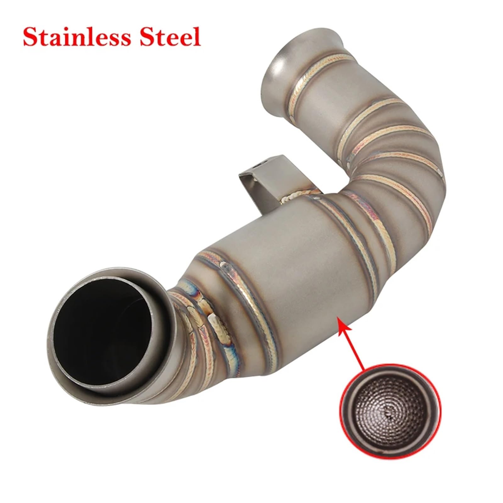 Slip-On for 800NK NK800 Motorradauspuff Flucht Moto Systeme Mittelverbindungsrohr Verbinden Schalldämpfer Edelstahl(B) von SAPIIKEF