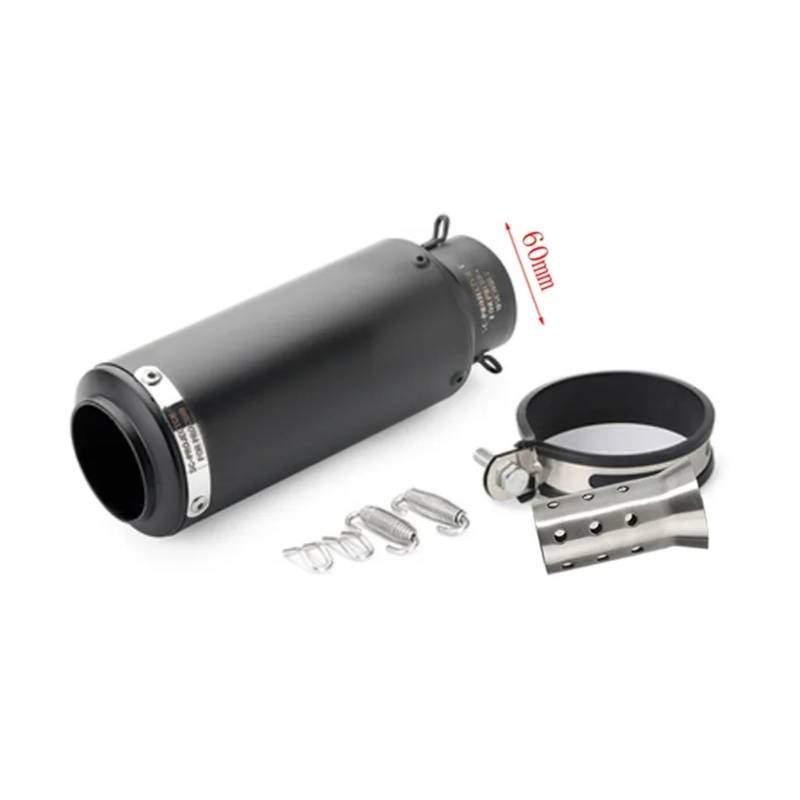 Universal 51mm/60mm Motorradauspuff mit DB-Killer Motorrad-Auspuffrohr Schalldämpfer Kohlefaser GP-Projekt Auspuffrohr(A4 with laser 61mm) von SAPIIKEF