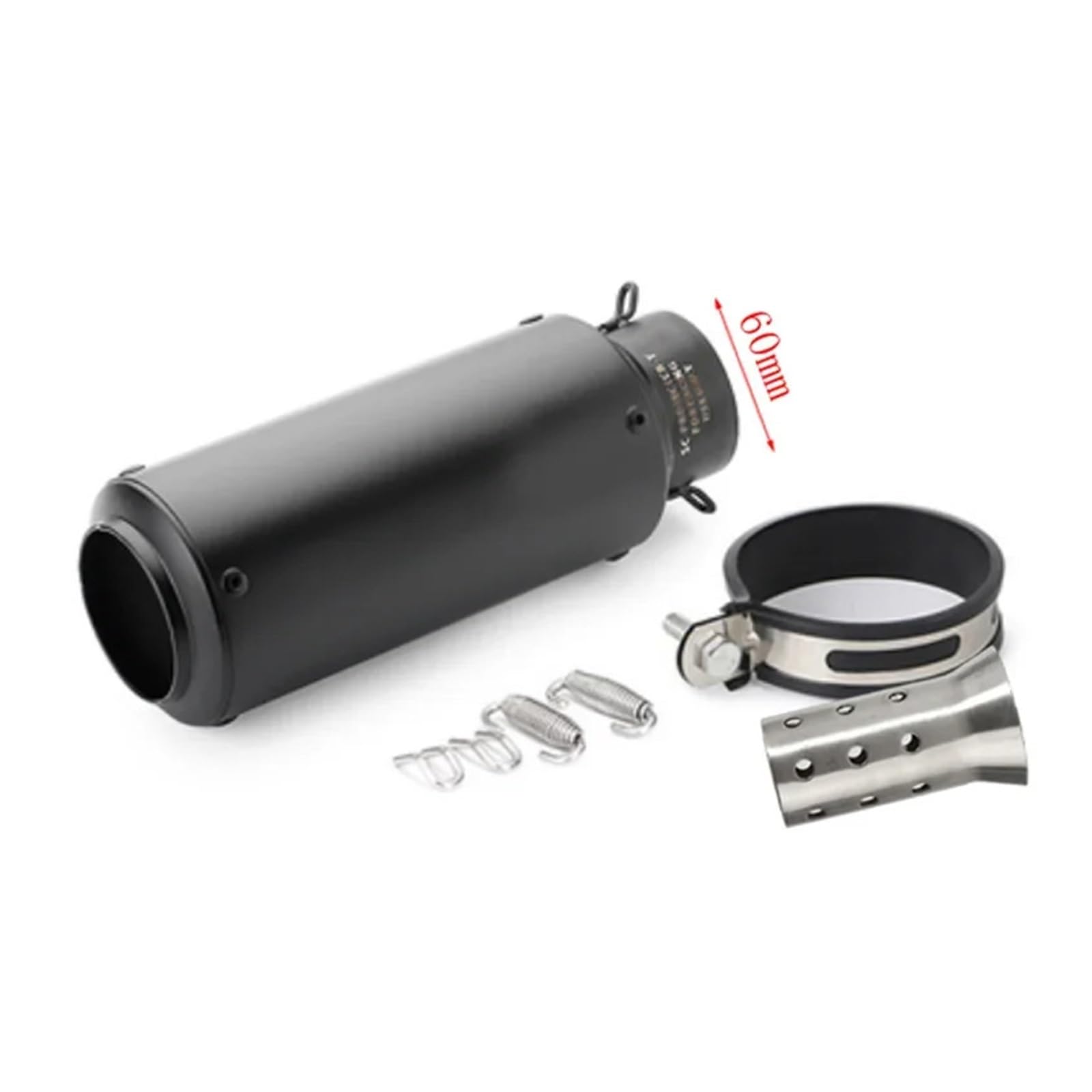 Universal 51mm/60mm Motorradauspuff mit DB-Killer Motorrad-Auspuffrohr Schalldämpfer Kohlefaser GP-Projekt Auspuffrohr(B4 with laser 61mm) von SAPIIKEF