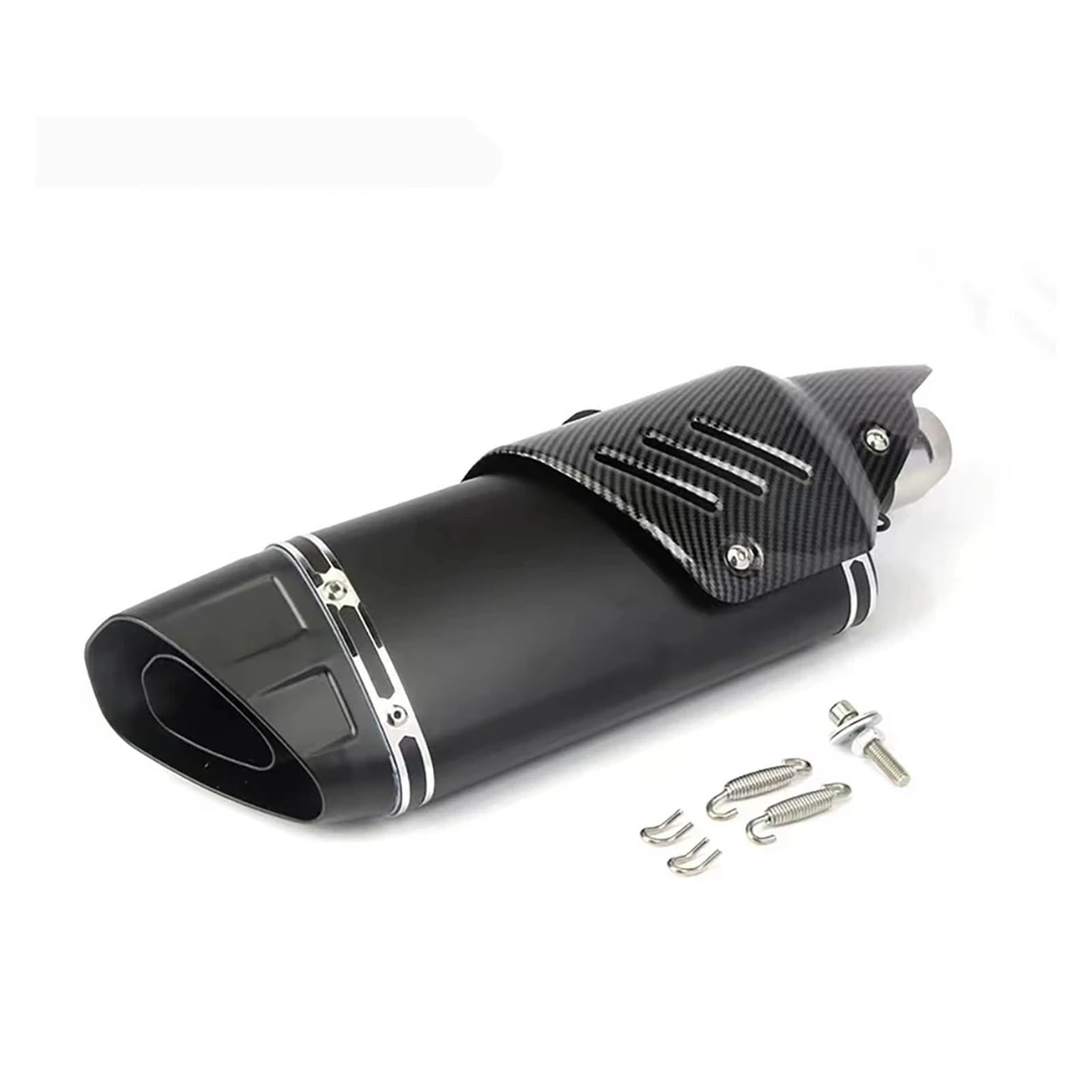 Universal 51mm Motorrad Auspuff Flucht Schalldämpfer AKR for RC 125 250 390 for Z 400 250 Z900 ZX6R R6(Type C with Laser) von SAPIIKEF