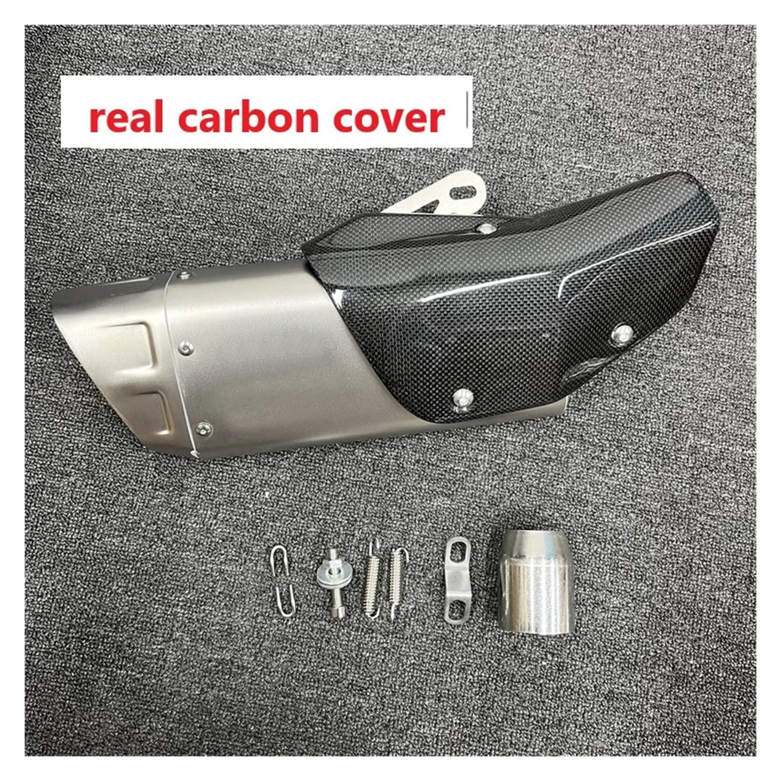 Universal 51mm Motorrad Auspuff Flucht Schalldämpfer AKR for RC 125 250 390 for Z 400 250 Z900 ZX6R R6(Type D with laser) von SAPIIKEF