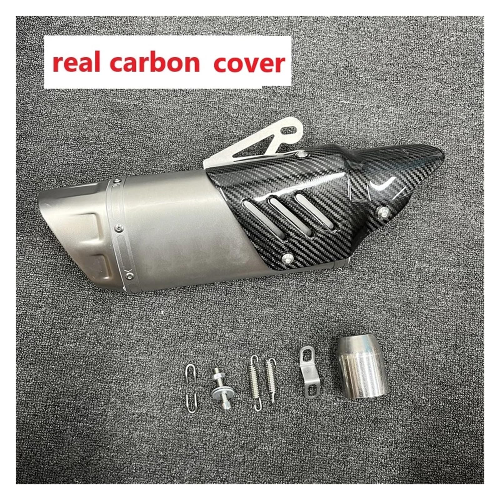 Universal 51mm Motorrad Auspuff Flucht Schalldämpfer AKR for RC 125 250 390 for Z 400 250 Z900 ZX6R R6(Type E with laser) von SAPIIKEF