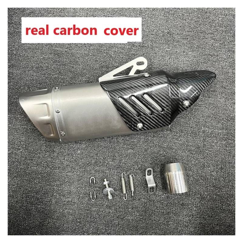 Universal 51mm Motorrad Auspuff Flucht Schalldämpfer AKR for RC 125 250 390 for Z 400 250 Z900 ZX6R R6(Type E with laser) von SAPIIKEF