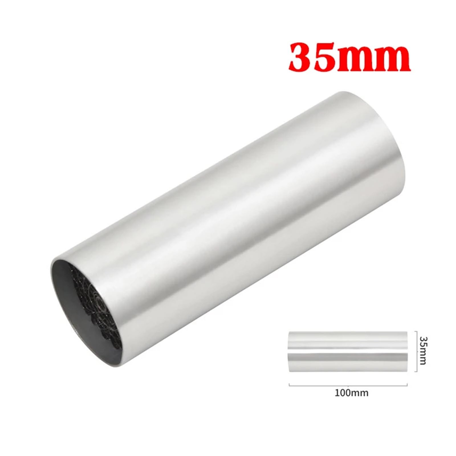 Universal Motorrad 35/42/45/48/50/53MM Vorne Mitte Ende Katalysator DB Killer for Auspuff Schalldämpfer Noise Sound(35x100mm) von SAPIIKEF