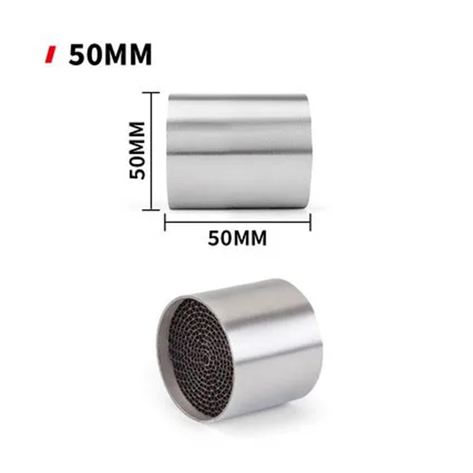 Universal Motorrad 35/42/45/48/50/53MM Vorne Mitte Ende Katalysator DB Killer for Auspuff Schalldämpfer Noise Sound(50MM) von SAPIIKEF