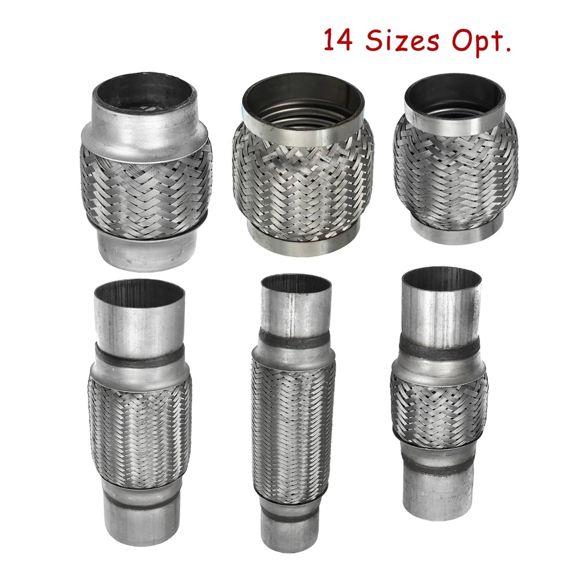 X Autohaux 51mm 58mm 65mm 76mm Edelstahl Auto Schalldämpfer Auspuff Flexible Rohr Schläuche Universal Auspuff joint Universal Teile(65x200x300mm) von SAPIIKEF