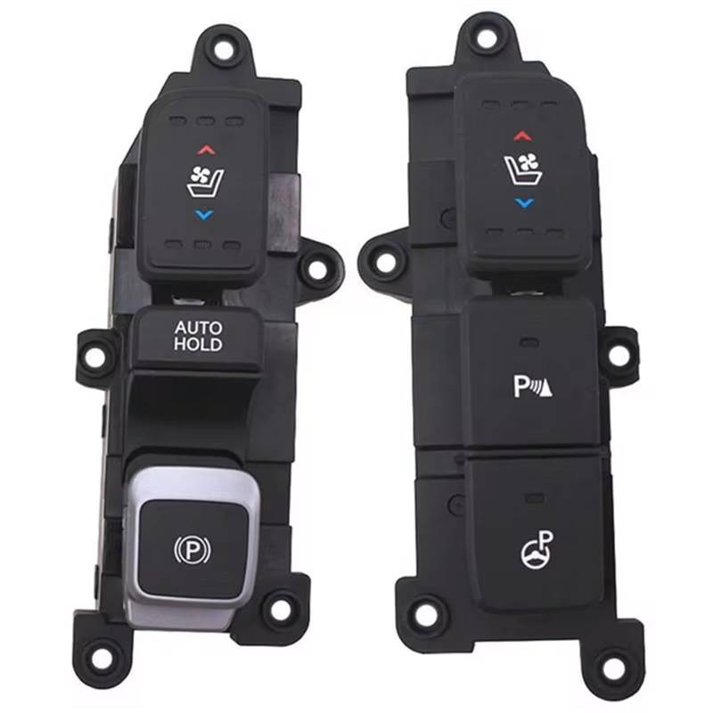SAQIYEU Auto Handbremse Schalter Kompatibel Mit Hyundai Für Santafe 2013–2016 Elektronischer Handbremsschalter Für Sitzbelüftung Heizungsknopfschalterbaugruppe 93315-2W325 93310-2W315 von SAQIYEU