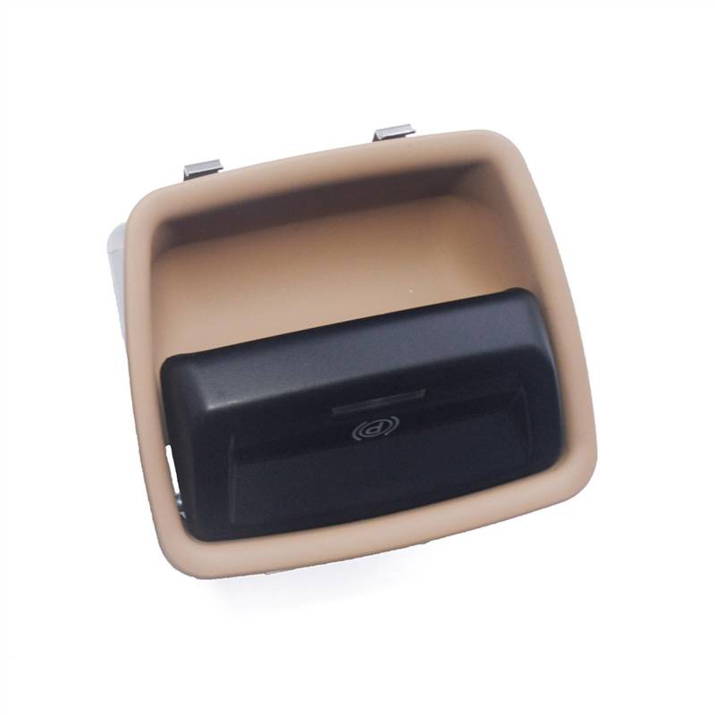 SAQIYEU Auto Handbremse Schalter Kompatibel Mit Porsche Für Panamera 2011 2012 2013 2014 2015 2016 Auto-Parkbremsschalter EPB Elektronischer Handbremsknopf OEM 970613251025Q0(Beige) von SAQIYEU