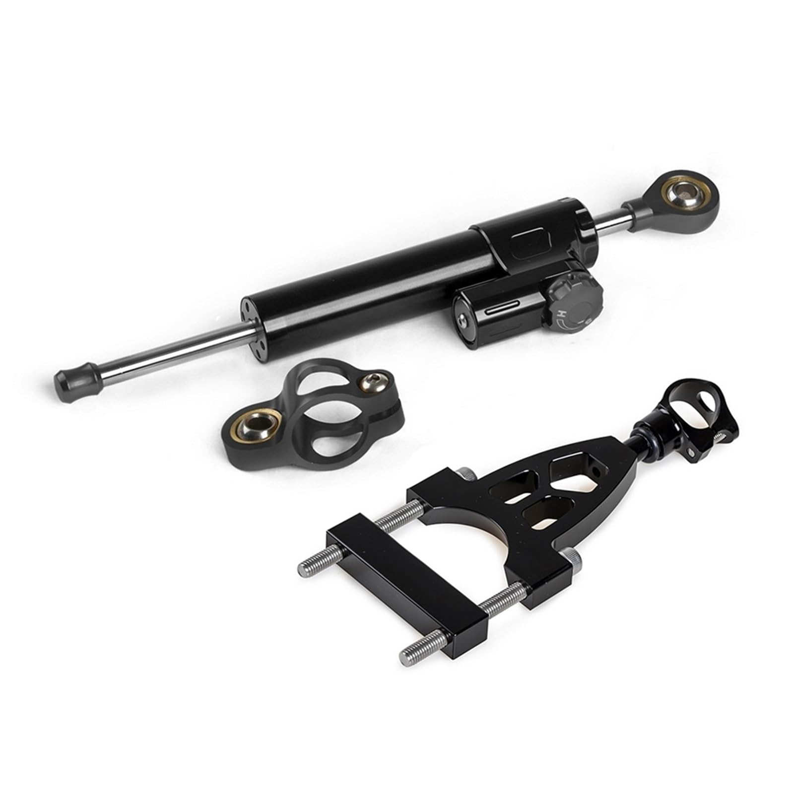 SAQIYEU Einstellbare Lenkungsdämpfer Kompatibel Mit CB400SB 2004-2015 Motorrad-Lenkungsdämpfer Moto-Lenkungsdämpfer Stoßdämpfer Motorrad-Absorber-Stabilisator Motorrad-Zubehör(B) von SAQIYEU