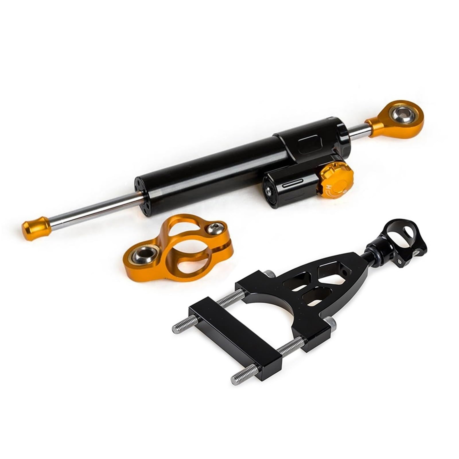 SAQIYEU Einstellbare Lenkungsdämpfer Kompatibel Mit CB400SB 2004-2015 Motorrad-Lenkungsdämpfer Moto-Lenkungsdämpfer Stoßdämpfer Motorrad-Absorber-Stabilisator Motorrad-Zubehör(C) von SAQIYEU