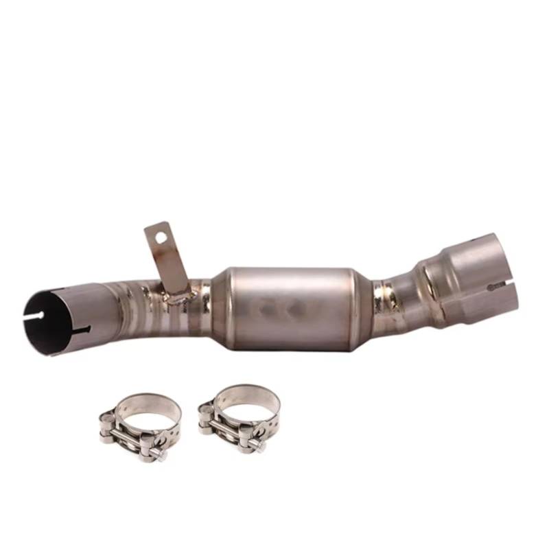 SAQIYEU Motorrad Slip-On Auspuff Für Benelli Für Leoncino 500 Für BJ500 Motorrad Auspuff Link Rohr Adapter Stecker Mittleren Link Rohr Für Verbinden Schalldämpfer von SAQIYEU