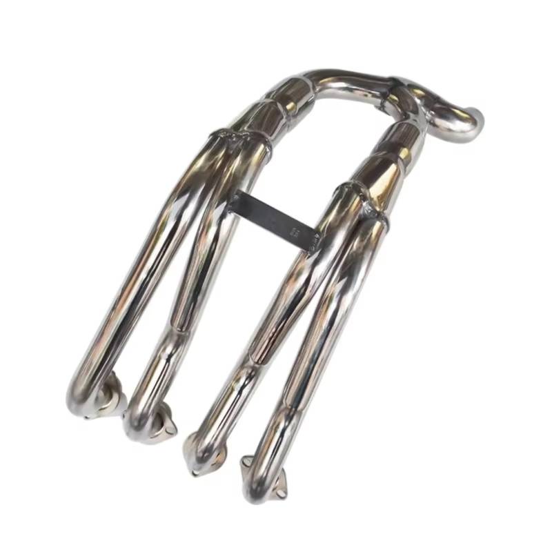 SAQIYEU Motorrad Slip-On Auspuff Für CB1000R 2018-2022 Motorradauspuff Vorne Link Rohr Moto Flucht Volle System Rohr Motorrad Auspuff Spitze Schalldämpfer von SAQIYEU