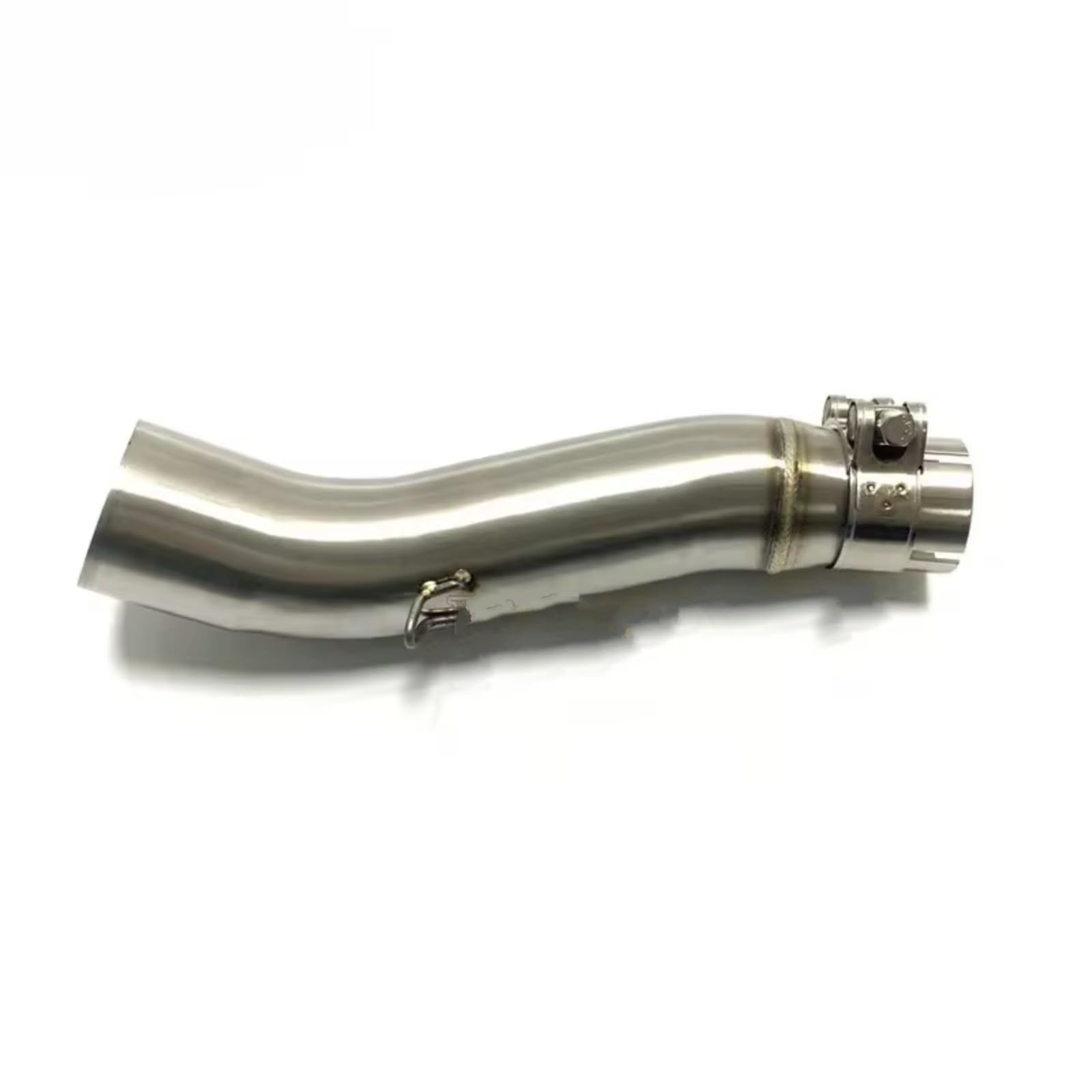 SAQIYEU Motorrad Slip-On Auspuff Für CB300R CBR300 CB300F CB250R 2018 2019 2020 2021 2022 2023 Motorradauspuffanlage Modifizierter Schalldämpfer 51mm Mittelverbindungsrohr(Silver) von SAQIYEU