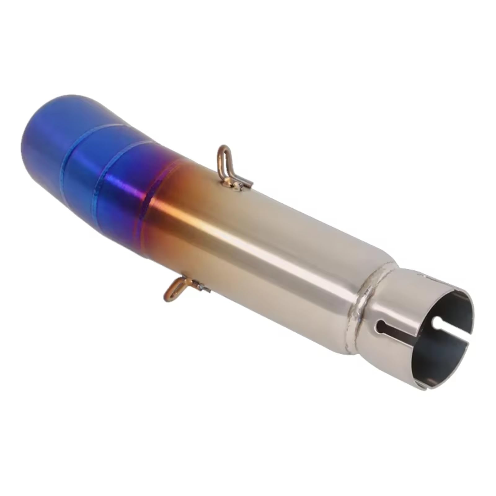 SAQIYEU Motorrad Slip-On Auspuff Für CB500X Für CB500F Für CBR500 Für CBR500R 2013-2019 Motorradauspuff Für Fluchtsysteme Mittelverbindungsrohranschluss Schalldämpfer(Multi-Colored) von SAQIYEU