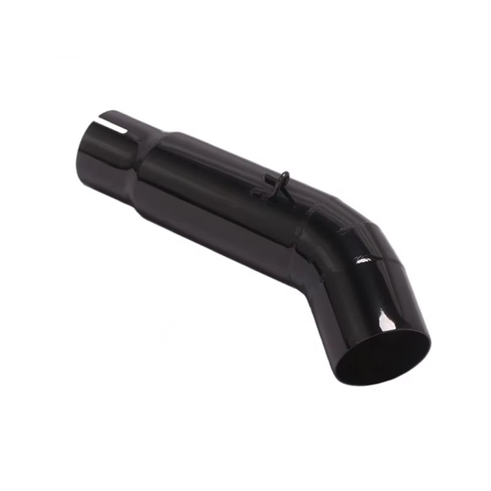 SAQIYEU Motorrad Slip-On Auspuff Für CB600 Für Variation Für Hornet 600 Für CB600F 2007-2013 Motorradauspuff Schalldämpfer Mittelverbindungsrohr Fluchtmotorohr(Black) von SAQIYEU
