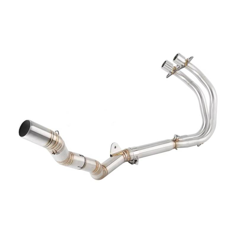 SAQIYEU Motorrad Slip-On Auspuff Für CBR250RR 2017 2018 2019 2020 2021 2022 2023 2024 Für Escape Motorrad Auspuff Header Link Rohr 51mm Slip-on von SAQIYEU