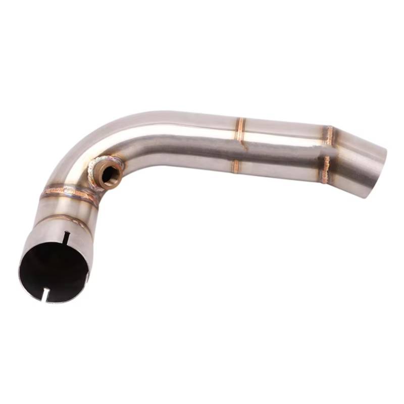 SAQIYEU Motorrad Slip-On Auspuff Für CBR600RR F5 2007-2019 Motorradauspuff Vorne Mittelverbindungsrohr Schalldämpfer Modifizierter Moto Für Escape Motorrad Auspuffrohradapter von SAQIYEU