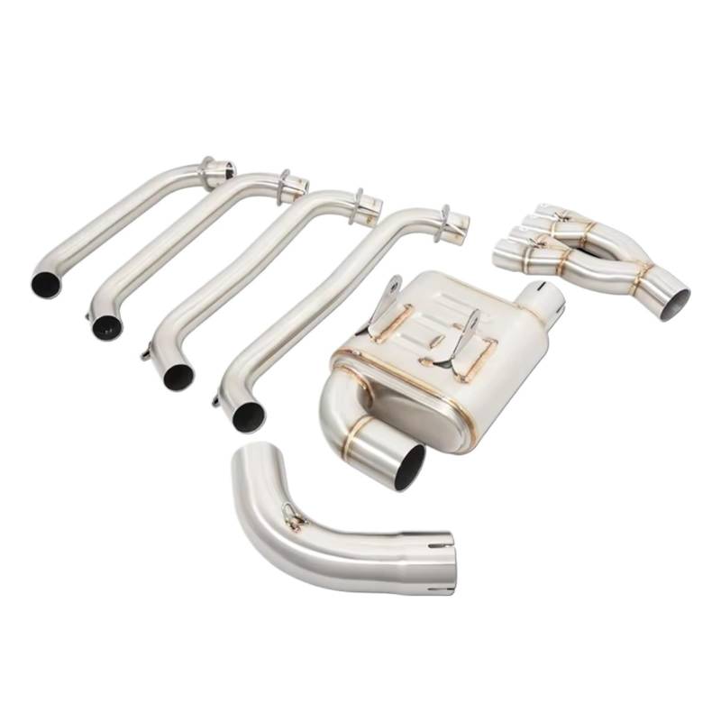 SAQIYEU Motorrad Slip-On Auspuff Für CBR650 Für CB650R Für CB650F Für CBR650F Für CBR650R 2014-2023 Motorradsystem Auspuff Für Escape System Modifizierter Schalldämpfer 51MM von SAQIYEU