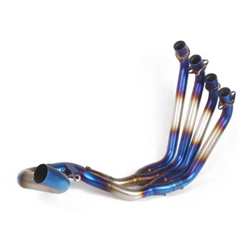 SAQIYEU Motorrad Slip-On Auspuff Für CBR650R CBR650F CB650F CB650R 2014 2015 2016 2017 2018 2019 2020 2021 Motorrad Auspuffrohr Modifizierte Front Link Rohr Slip Auf(Multi-Colored) von SAQIYEU