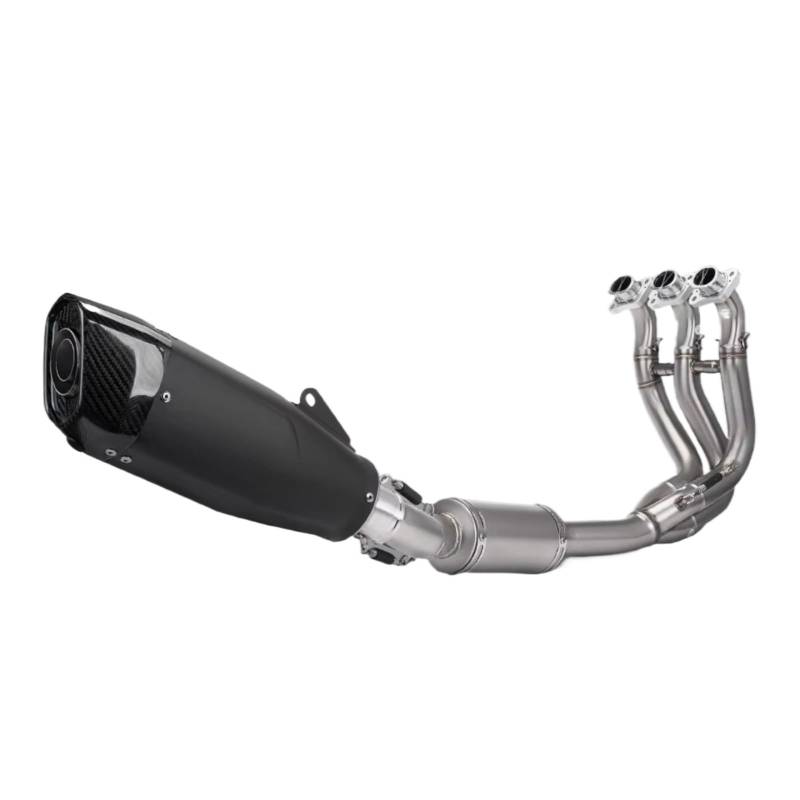 SAQIYEU Motorrad Slip-On Auspuff Für Daytona 660 2024 Motorradauspuff Für Escape Front Link Rohranschluss 51mm Schalldämpfer Motorradauspuff System Zubehör(Size1) von SAQIYEU
