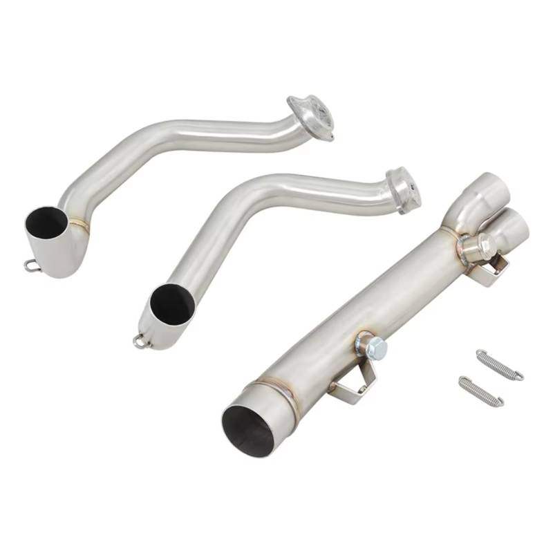 SAQIYEU Motorrad Slip-On Auspuff Für F900R Für F900XR 2020 2021 2022 2023 2024 Motorradauspuff Für Fluchtsysteme Front Link Pipe Schalldämpfer Motorrad Auspuff Link Pipe von SAQIYEU