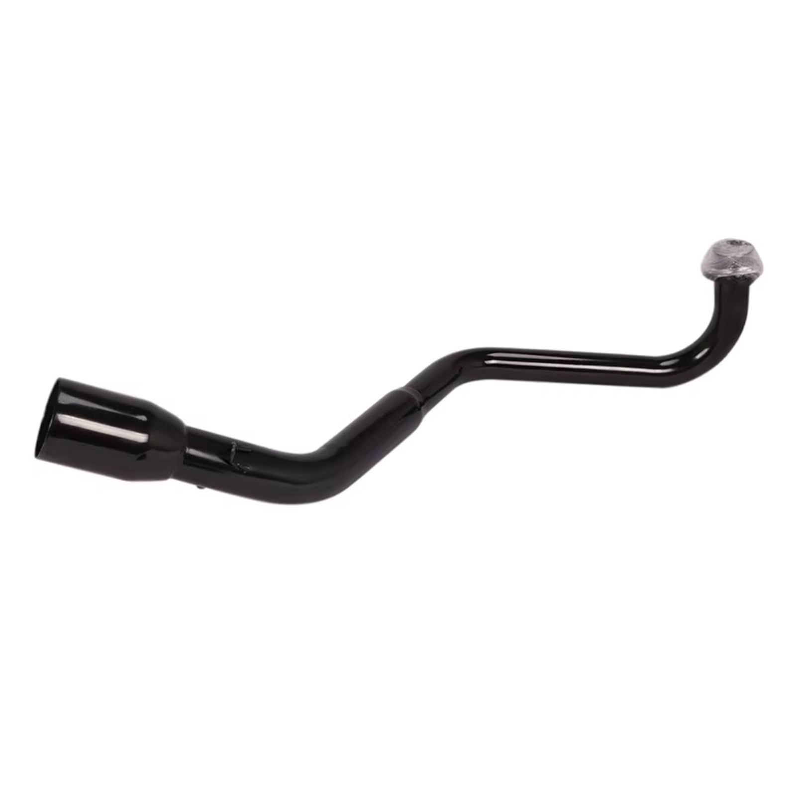 SAQIYEU Motorrad Slip-On Auspuff Für Grom125 Für MSX125SF M3 2013-2020 Motorradauspuff Für Escape Header Front Link Pipe 51mm Schalldämpfer Motorrad Auspuff Vent Link Pipe(Black) von SAQIYEU