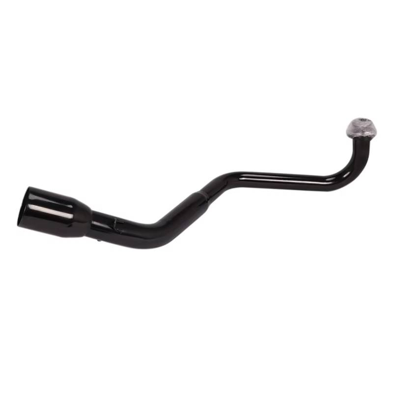 SAQIYEU Motorrad Slip-On Auspuff Für Grom125 Für MSX125SF M3 2013-2020 Motorradauspuff Für Escape Header Front Link Pipe 51mm Schalldämpfer Motorrad Auspuff Vent Link Pipe(Black) von SAQIYEU