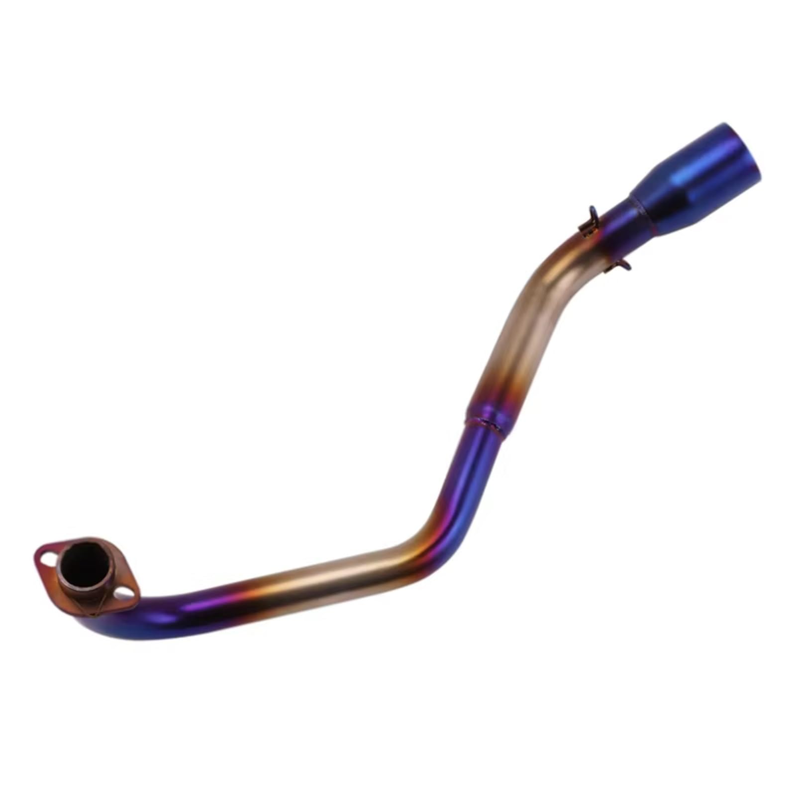 SAQIYEU Motorrad Slip-On Auspuff Für Grom125 Für MSX125SF M3 2013-2020 Motorradauspuff Für Escape Header Front Link Pipe 51mm Schalldämpfer Motorrad Auspuff Vent Link Pipe(Multi-Colored) von SAQIYEU