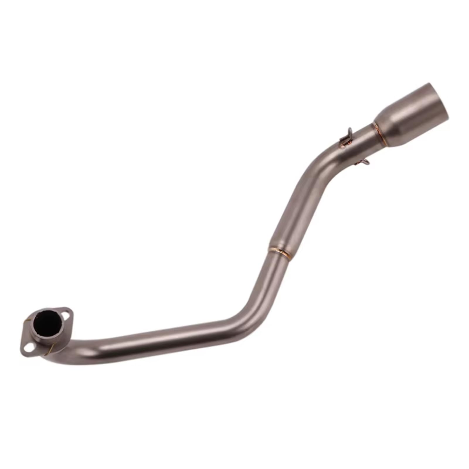 SAQIYEU Motorrad Slip-On Auspuff Für Grom125 Für MSX125SF M3 2013-2020 Motorradauspuff Für Escape Header Front Link Pipe 51mm Schalldämpfer Motorrad Auspuff Vent Link Pipe(Silver) von SAQIYEU