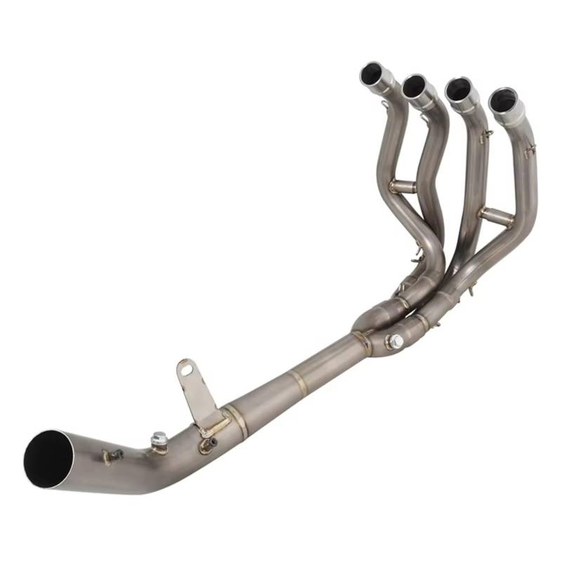 SAQIYEU Motorrad Slip-On Auspuff Für Ninja Für ZX25R 2022 2023 2024 Motorradauspuff Modifizieren Für Escape Moto Vorne Mitte Link Rohr Motorrad Auspuff Spitze Schalldämpfer von SAQIYEU