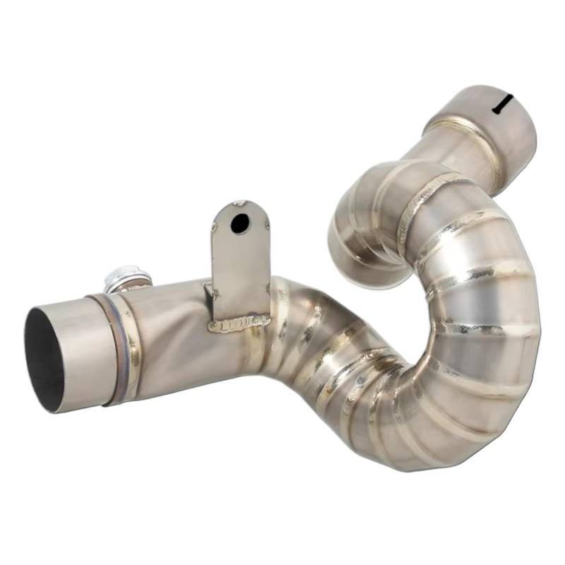 SAQIYEU Motorrad Slip-On Auspuff Für Ninja Für ZX6R 2023 2024 Motorrad Moto Auspuff Für Escape Mittleren Link Rohr Für Verbinden Schalldämpfer Motorrad Auspuff Adapter Stecker von SAQIYEU