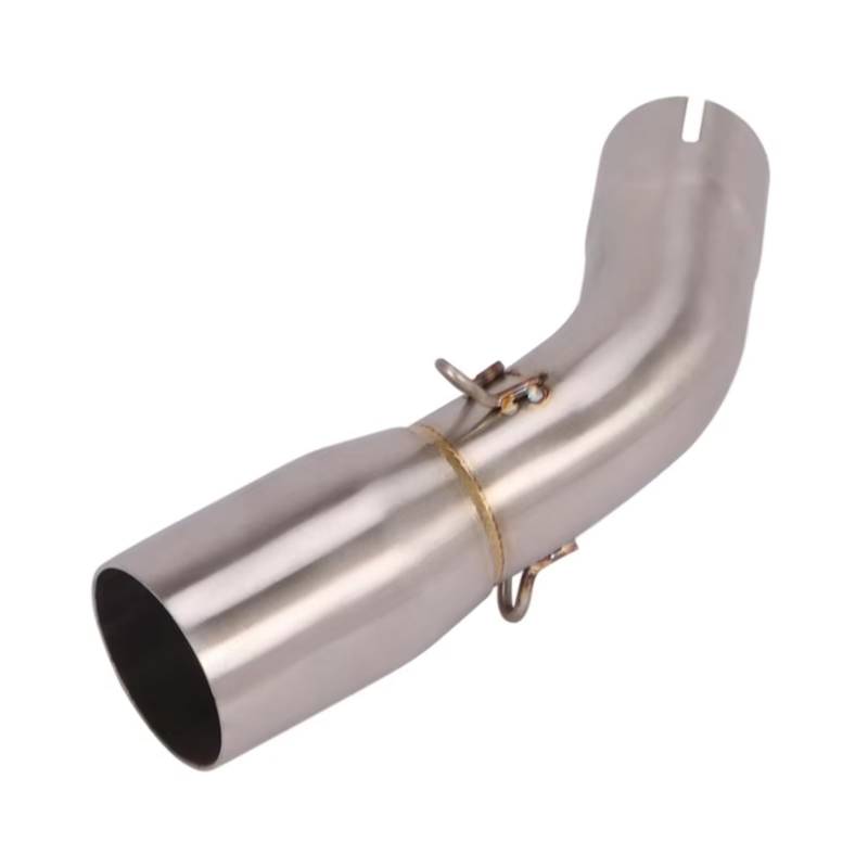SAQIYEU Motorrad Slip-On Auspuff Für Ninja125 Für Z125 Für Ninja 125 2018 2019 2020 2021 2022 2023 Motorradauspuff Für Escape System Modifizierter Mittelverbindungsrohrschalldämpfer von SAQIYEU