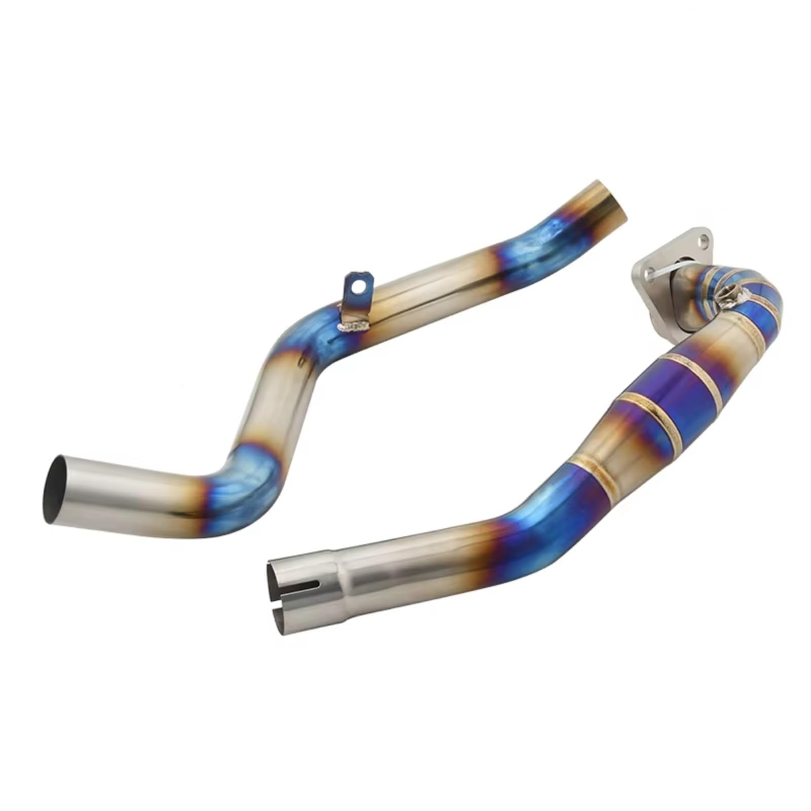 SAQIYEU Motorrad Slip-On Auspuff Für Xadv750 Motorradauspuffanlage Für Escape Modifizierter Frontrohr-Verbindungsschalldämpfer Motorradauspuffadapteranschluss(Multi-Colored) von SAQIYEU