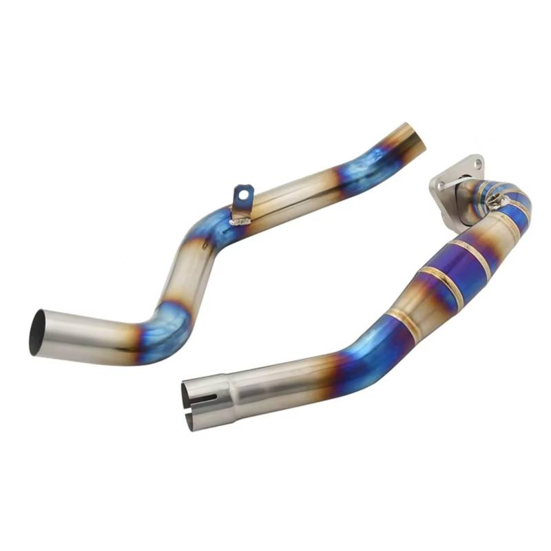 SAQIYEU Motorrad Slip-On Auspuff Für Xadv750 Motorradauspuffanlage Für Escape Modifizierter Frontrohr-Verbindungsschalldämpfer Motorradauspuffadapteranschluss(Multi-Colored) von SAQIYEU