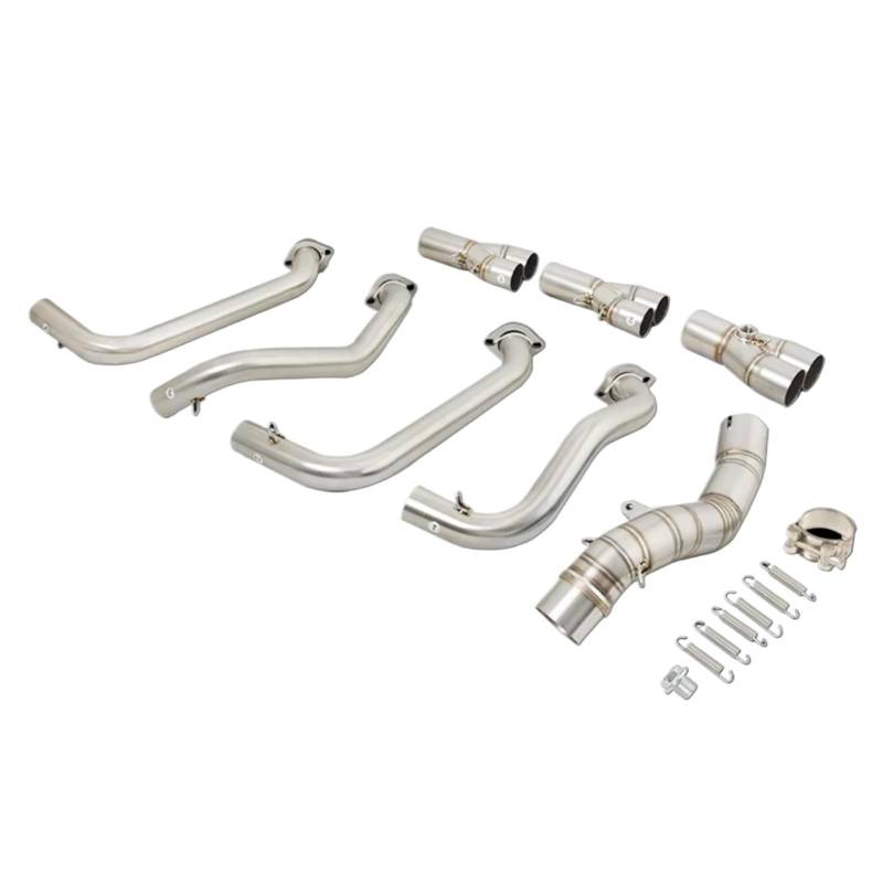 SAQIYEU Motorrad Slip-On Auspuff Für Z1000 Für Ninja1000 Für Z100SX 2010-2020 Motorradauspuff Für Escape Moto Header Front Link Pipe Schalldämpfer Motorrad-Vollauspuffsystem von SAQIYEU