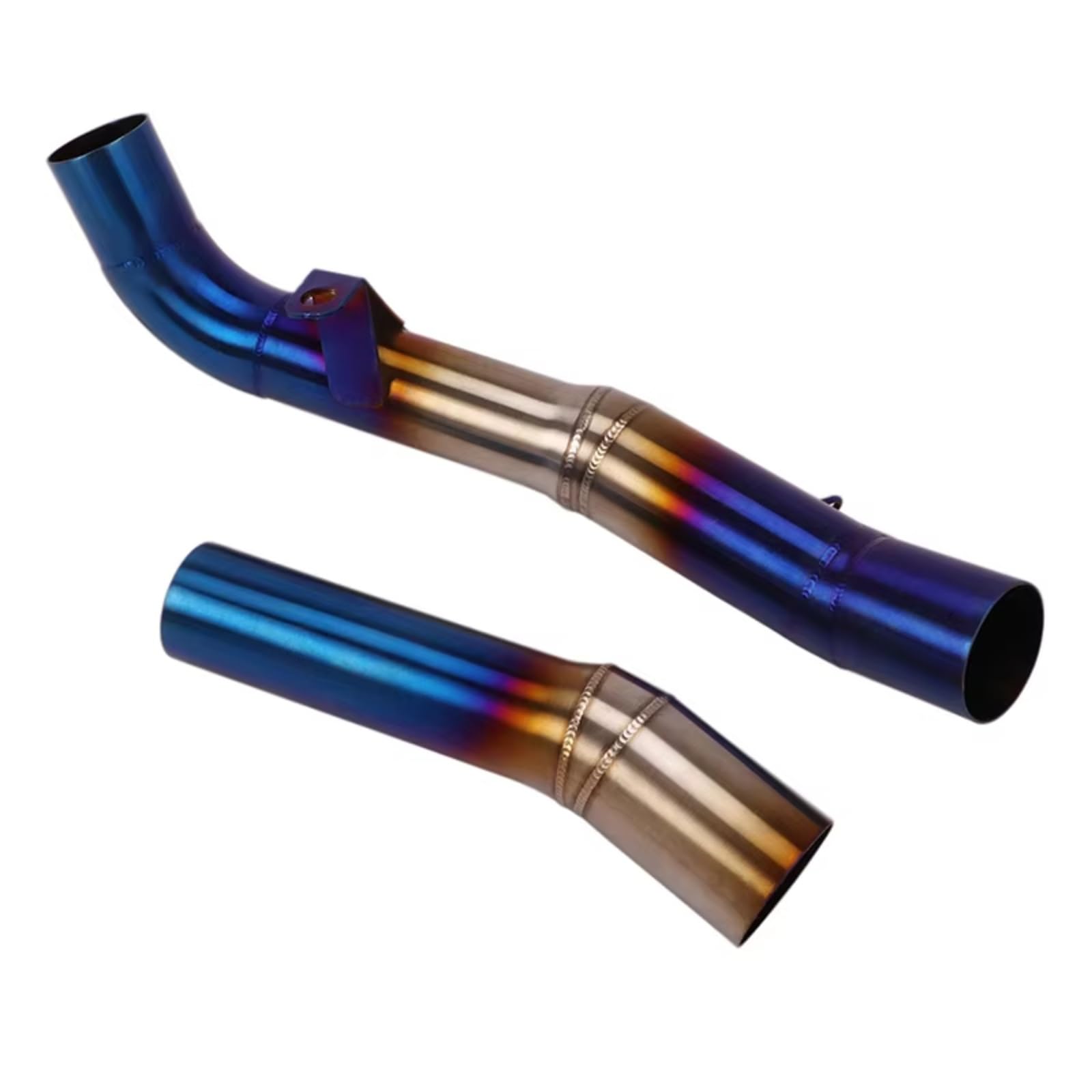 SAQIYEU Motorrad Slip-On Auspuff Für Z1000 Für Z1000SX 2007 2008 2009 Motorradauspuff Modifiziertes Mittelverbindungsrohr Moto Für Escape 51mm Schalldämpfer(Multi-Colored) von SAQIYEU