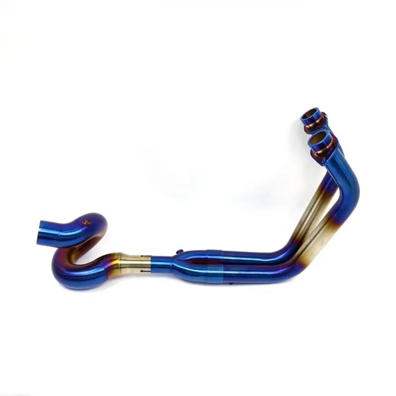 SAQIYEU Motorrad Slip-On Auspuff Für Z650 Für Ninja650 Motorrad-Auspuffanlage Vorderes Verbindungsrohr Modifizierter Motorrad-Auspuff-Verbindungsrohr-Adapteranschluss(Multi-Colored) von SAQIYEU