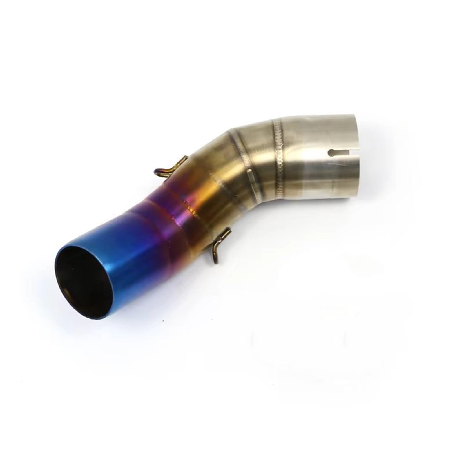 SAQIYEU Motorrad Slip-On Auspuff Für Z900 2017 2018 2019 2020 2021 2022 Slip-on Motorrad Exhuast Mittleren Link Rohr Flucht Schalldämpfer Adapter 51mm Verbinden Rohr(Multi-Colored) von SAQIYEU