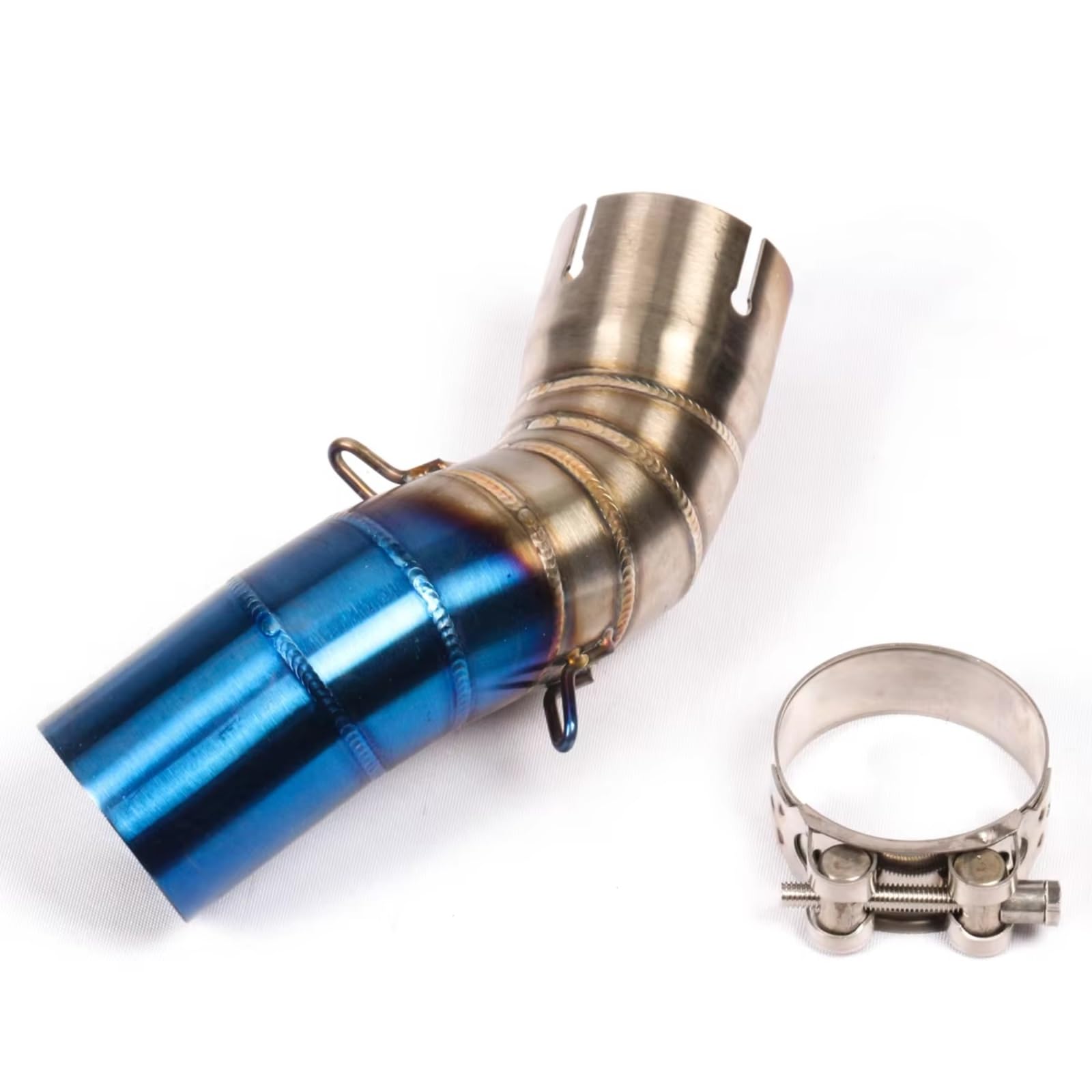 SAQIYEU Motorrad Slip-On Auspuff Für Z900 A2 Für Z900e 2017 2018 2019 2020 2021 2022 2023 Motorradauspuffanlage Für Escape Moto Modiifed Middle Link Pipe Schalldämpfer(Multi-Colored) von SAQIYEU