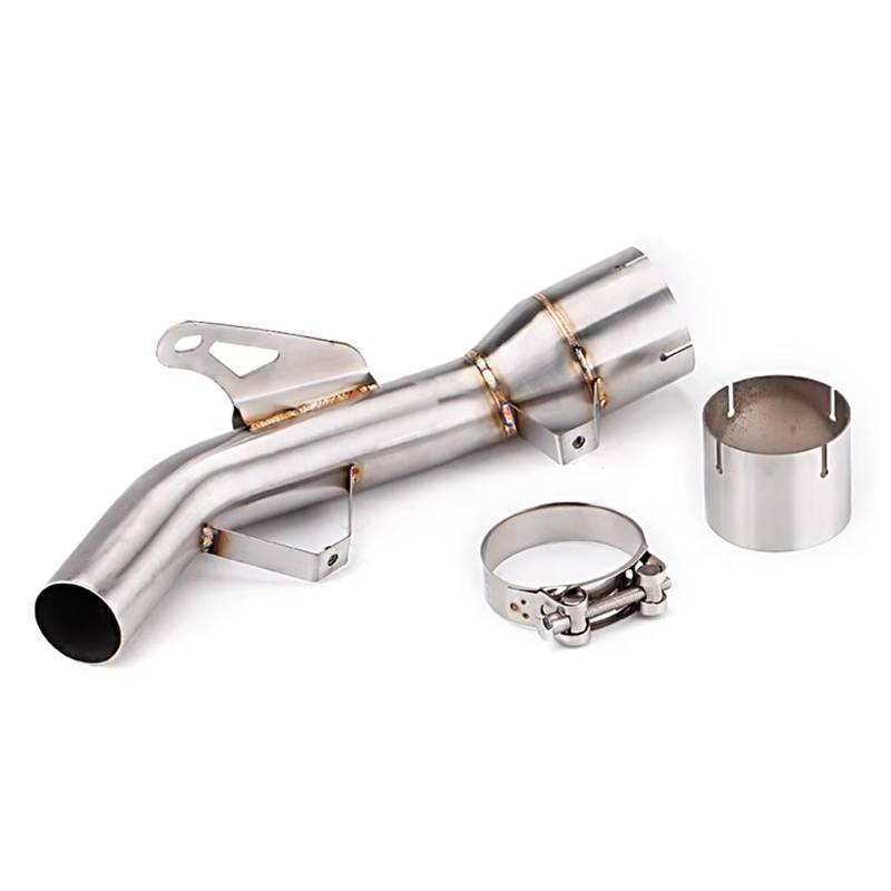 SAQIYEU Motorrad Slip-On Auspuff Für Z900 A2 Für Z900e 2017-2021 Motorradauspuff Für Escape Mid Link Pipe Für Connect Muffler Motorrad-Auspuffendrohr Schalldämpfer von SAQIYEU