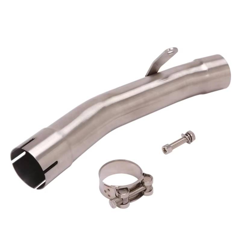 SAQIYEU Motorrad Slip-On Auspuff Für ZX6R Für Ninja 636 2009-2020 Motorradauspuff Schalldämpfer Edelstahl Mittelverbindungsrohr Slip On Motorradauspuffadapteranschluss von SAQIYEU
