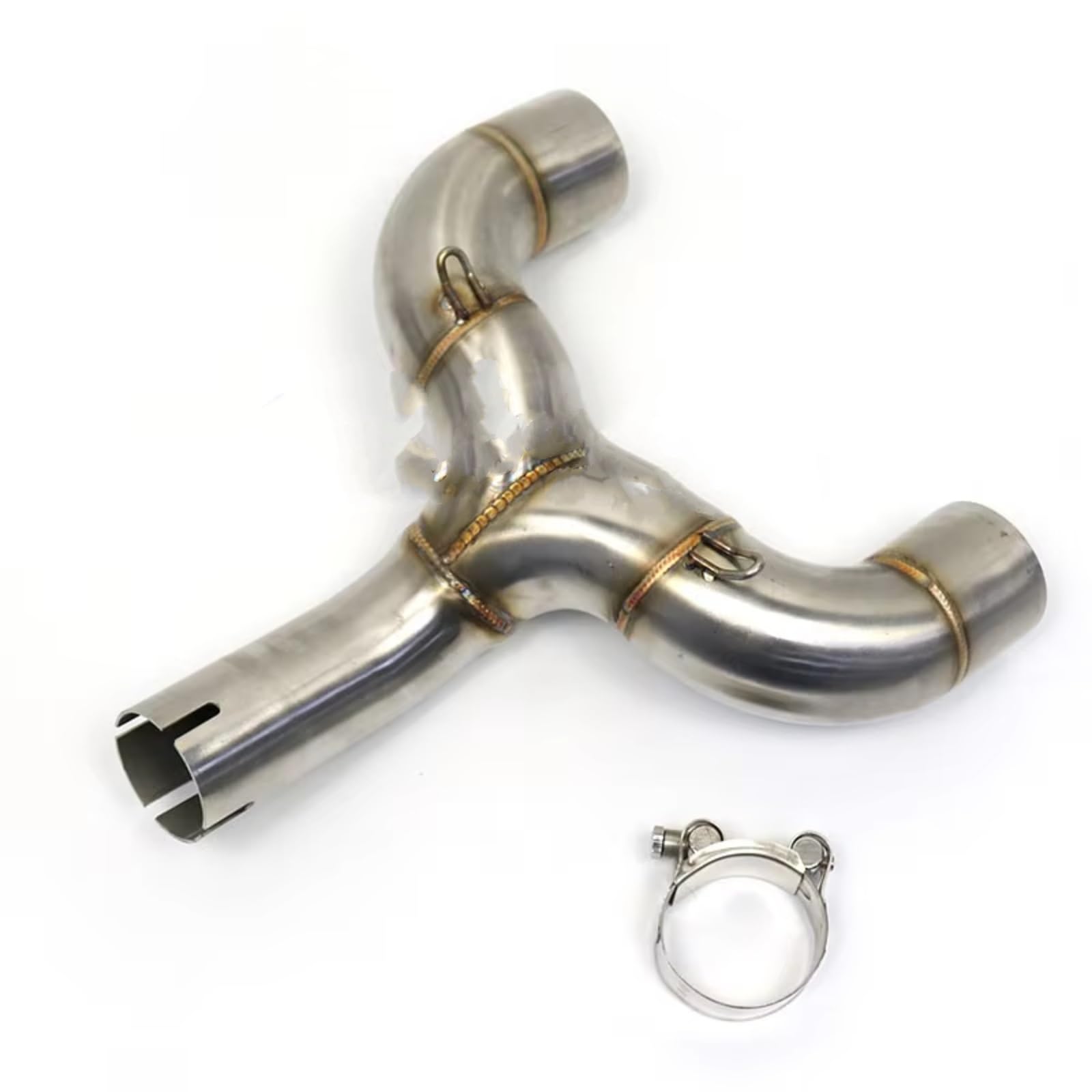 SAQIYEU Motorrad Slip-On Auspuff Kompatibel Mit Benelli Für 600 Für BN600 BJ600 TNT600 51 Mm Auspuff Motorrad-Schalldämpfer Mittelverbindungsrohr Slip-on Doppelrohradapter Für Escape Moto SAQIYEU Motorrad Slip-On Auspuff Kompatibel Mit Benelli Für 600 Für BN600 BJ600 TNT600 51 Mm Auspuff Motorrad-Schalldämpfer Mittelverbindungsrohr Slip-on Doppelrohradapter Für Escape Moto von SAQIYEU