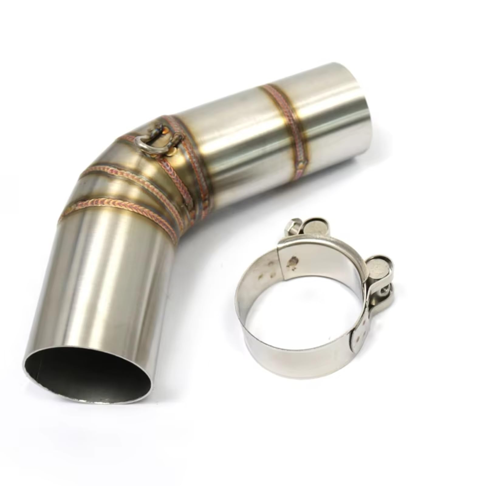SAQIYEU Motorrad Slip-On Auspuff Kompatibel Mit Benelli Für Leoncino 800 Motorradauspuff Fluchtsystem Verbindungsrohr Katalysator Löschen Für Eliminator Verbessert(Size1) von SAQIYEU