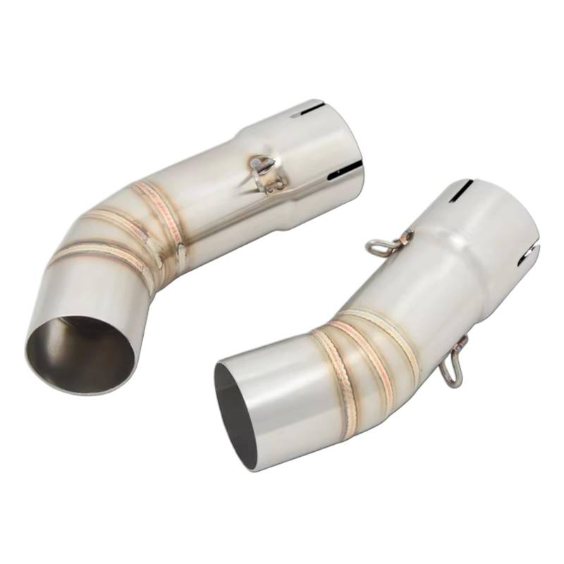 SAQIYEU Motorrad Slip-On Auspuff Kompatibel Mit Ducati Für 848 1098 1198 S R Motorradauspuff-Mittelverbindungsrohrsystemz Modifizierter Schalldämpfer Für Escape Aus Edelstahl von SAQIYEU